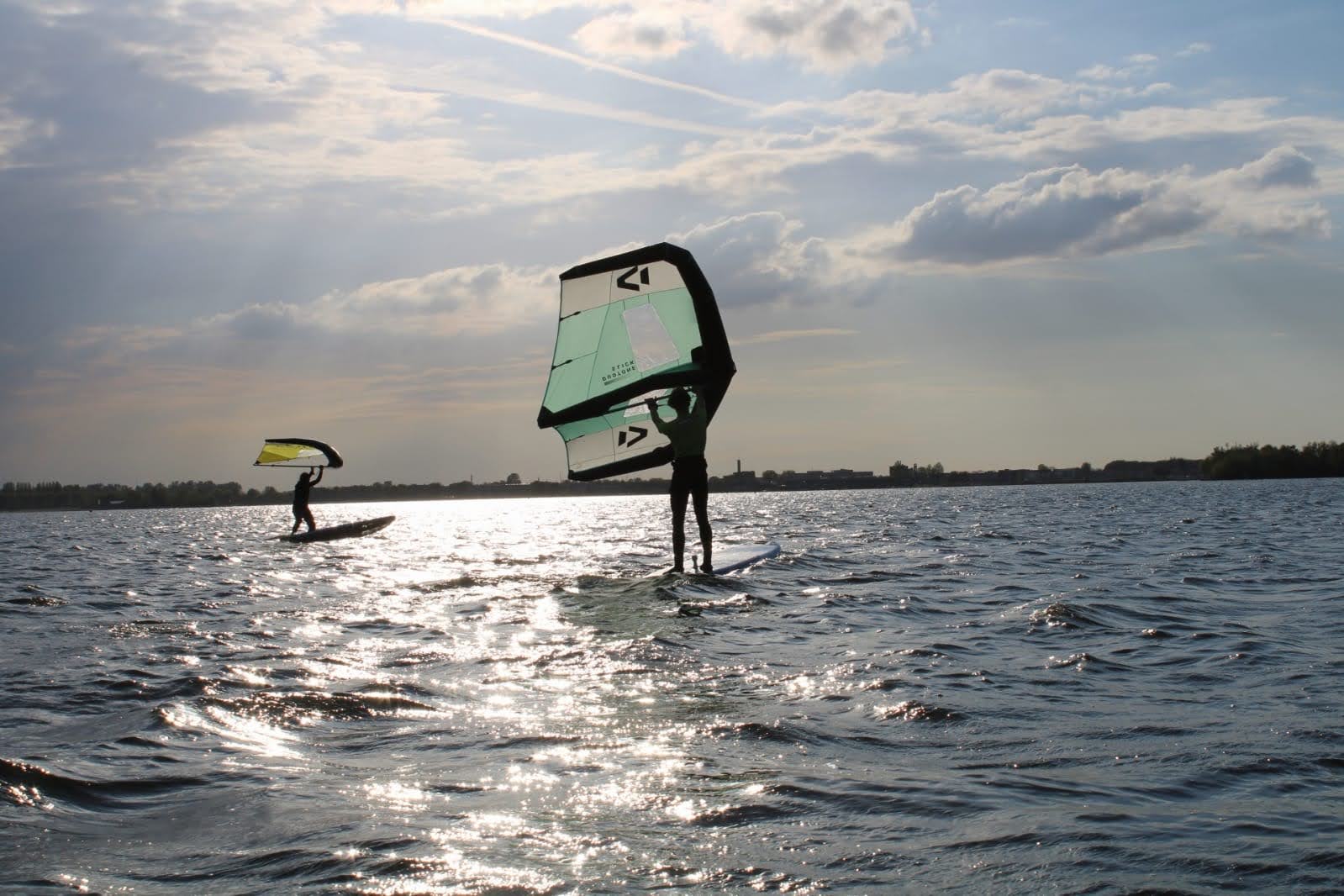 A first experience of wingsurfing